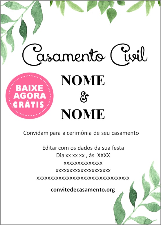 convite casamento Edite Online