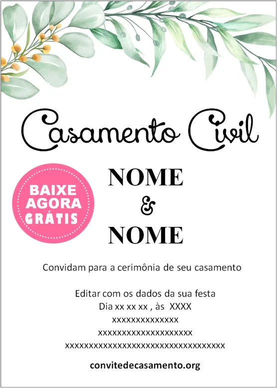 Convite Casamento Rosas para editar  Convite casamento online, Convite de  casamento, Convite de casamento editavel