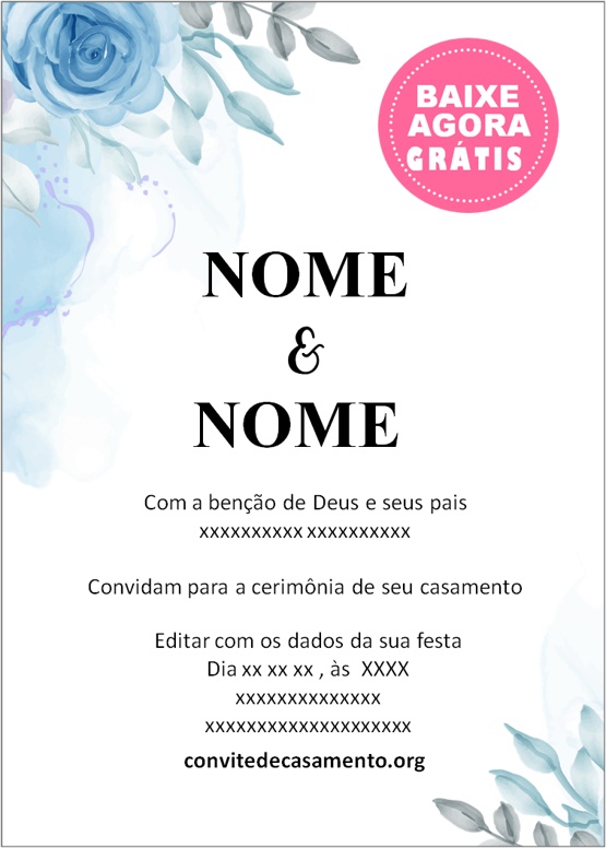 Convite de casamento online