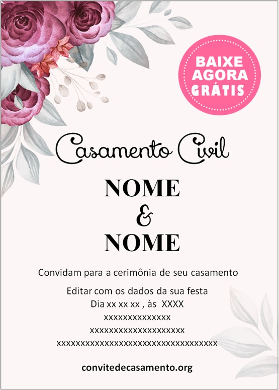 convite de casamento vinho gratuito