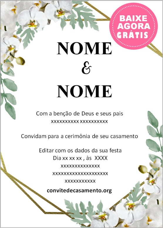 convite casamento rústico elegante