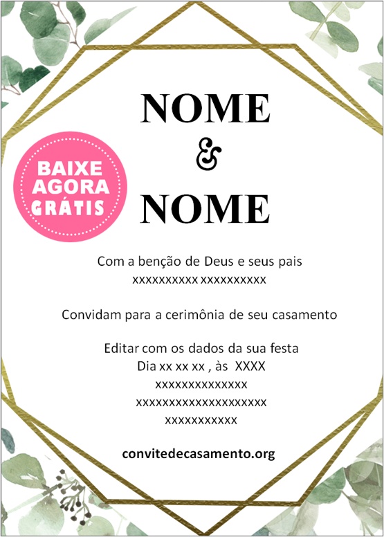 convite rústico boho chic